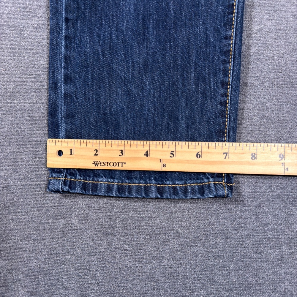 Levi's Middy Straight Jeans Women 31 Blue Mid Rise Denim Pants 100% Cotton Mom - Picture 8 of 9